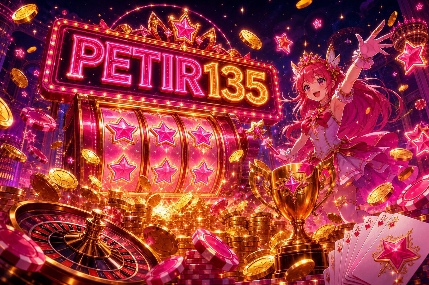 Ilustrasi bonus deposit pertama dan keistimewaan level VIP di PETIR135